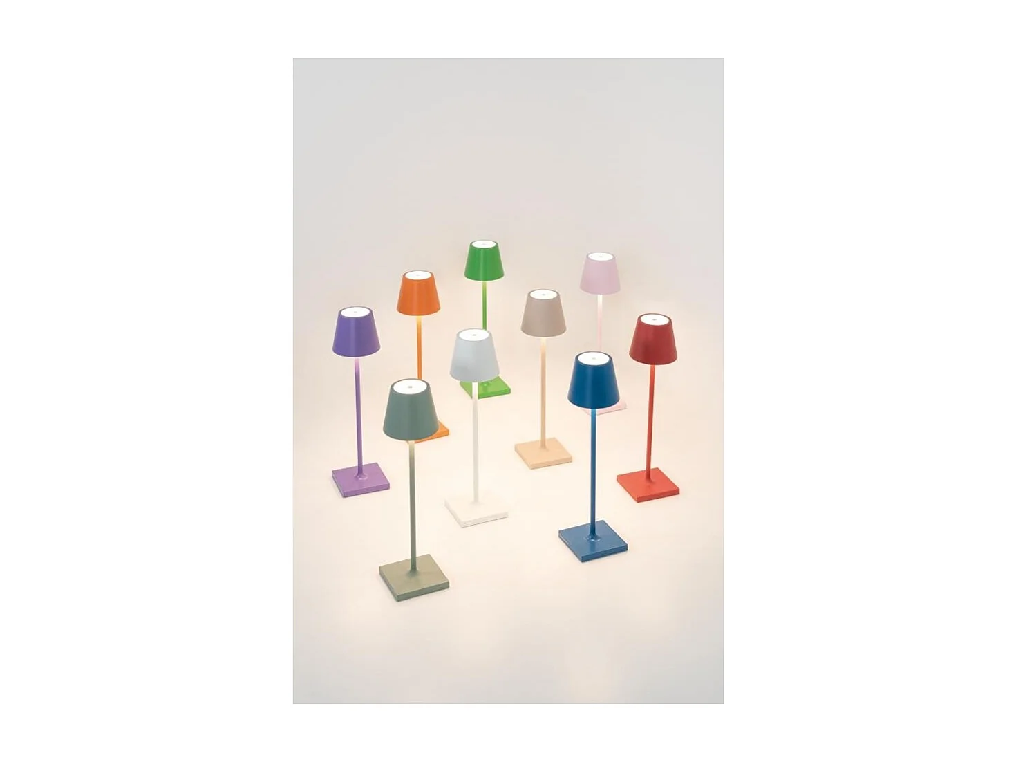 Poldina Pro Micro Sabbia oplaadbare en dimbare LED-tafellamp met batterijduur tot 12 uur