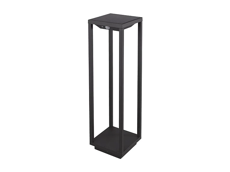 2,2 W dunkelgraue LED-Solar-Hauslaterne mit Batterie IP54 Zafferano