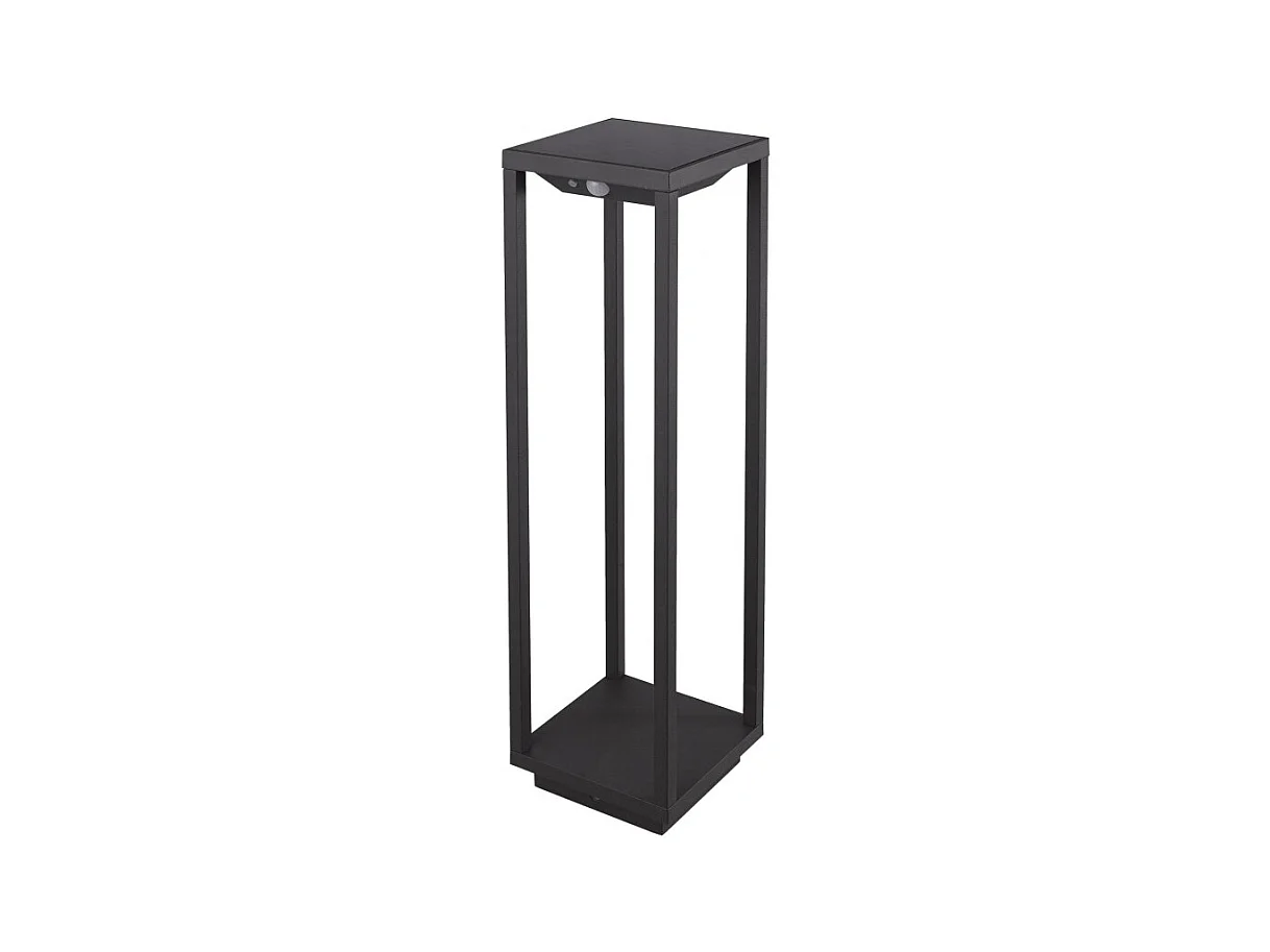 Lanterne solaire domestique LED gris foncé 2,2w avec batterie IP54 Zafferano