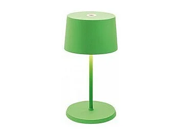 Candeeiro de mesa LED Olivia pro mini verde maçã recarregável e regulável