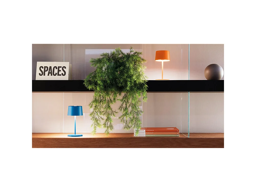 Candeeiro de mesa LED Olivia pro mini verde maçã recarregável e regulável