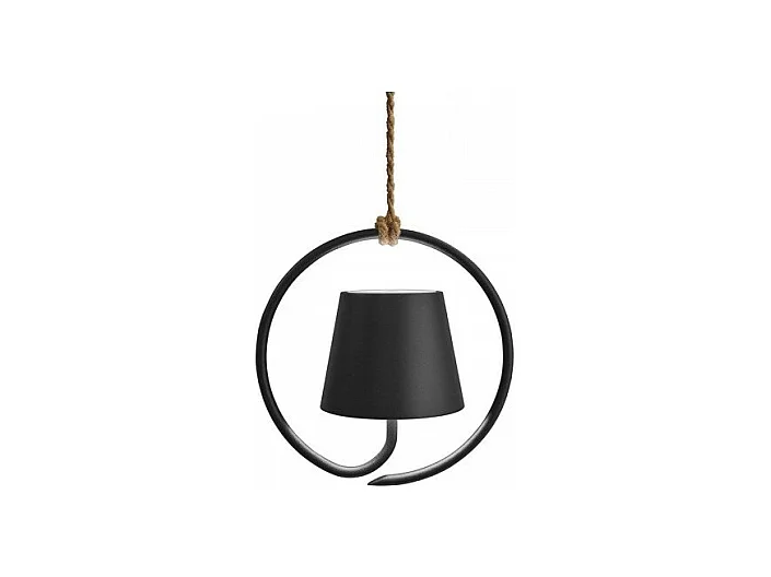 Lampe à suspension LED Poldina Gris Foncé, rechargeable et dimmable