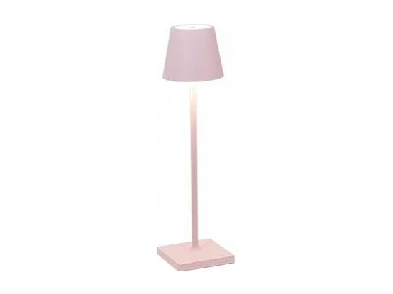 Poldina Pro Micro Pink LED tafellamp, oplaadbaar en dimbaar met batterijduur tot 12 uur