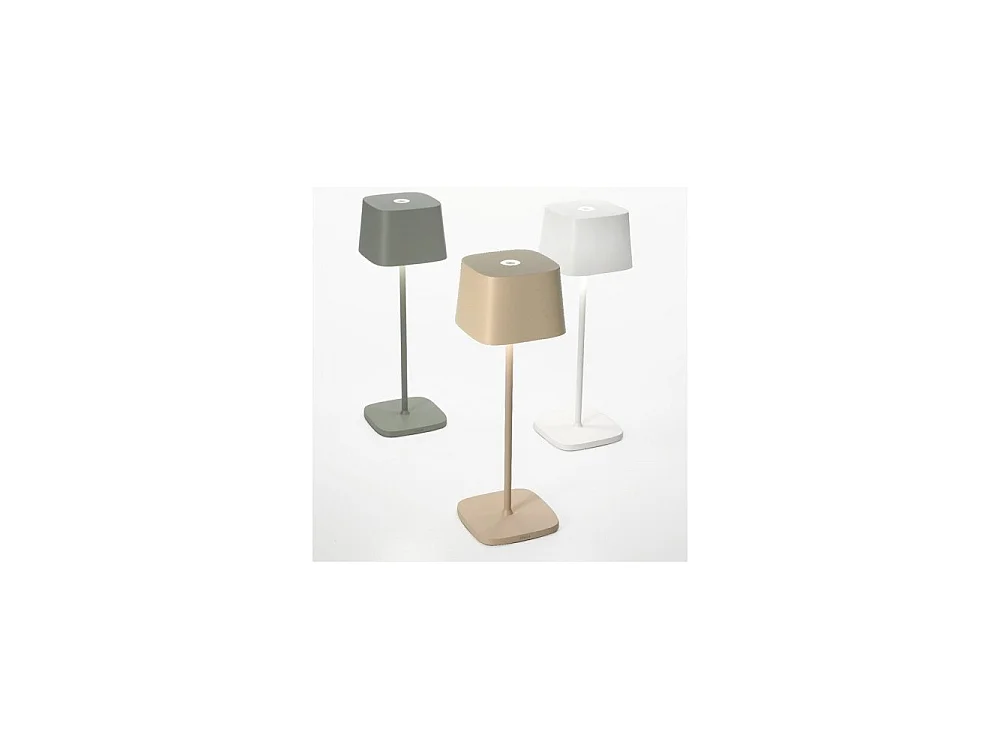 Lampe de table LED rechargeable et dimmable Ofelia Pro Salvia