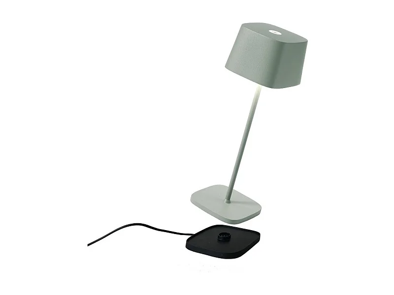 Lampe de table LED rechargeable et dimmable Ofelia Pro Salvia