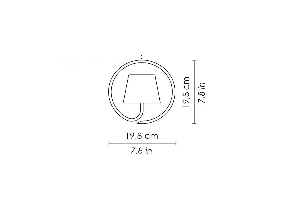 Lampe à suspension LED Poldina Corten, rechargeable et dimmable