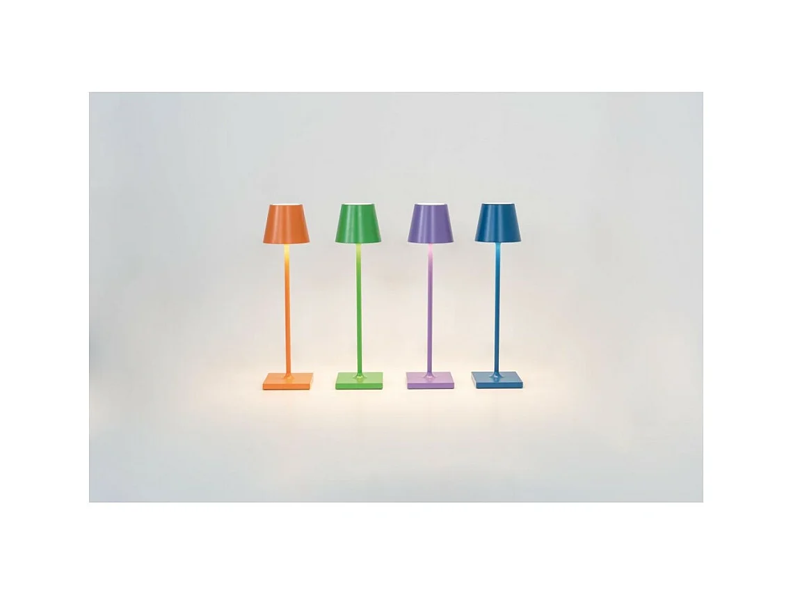 Poldina Pro Micro Lilac wiederaufladbare und dimmbare LED-Tischleuchte mit einer Akkulaufzeit von bis zu 12 Stunden