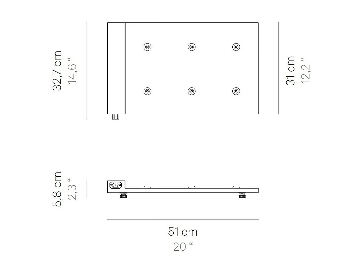 Base de chargement à contacts magnétiques multiples pour lampes Poldina Pro max 6