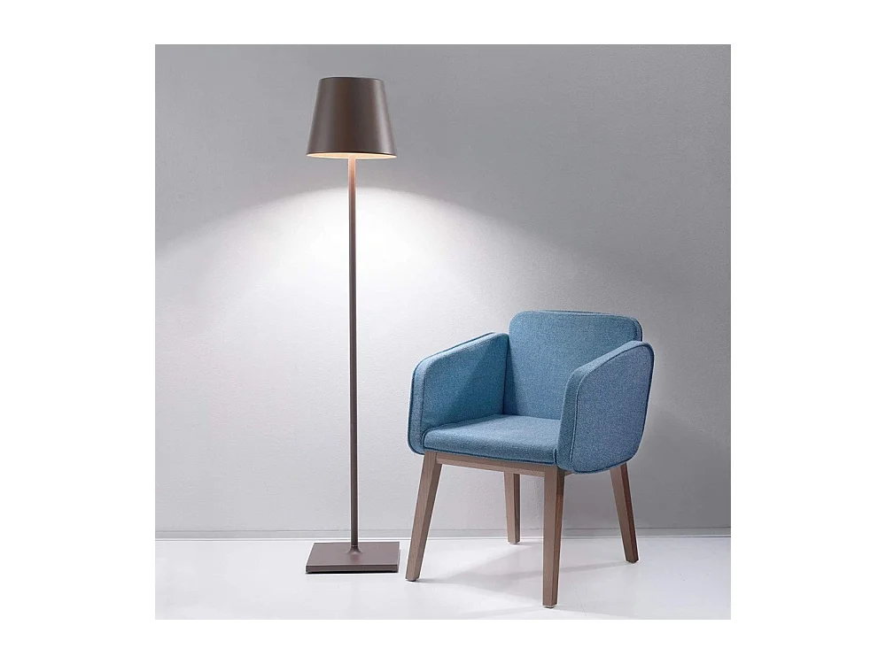 Lampe LED rechargeable et dimmable Poldina Pro XXL Corten 150 cm avec batterie jusqu'à 12 heures