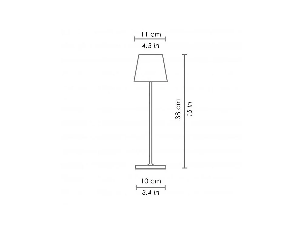 Lampe de table LED Poldina Pro Vert Foncé, rechargeable et dimmable avec une autonomie allant jusqu'à 12 heures