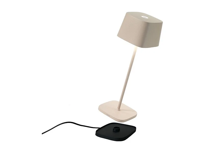 Lampada a led da tavolo Ofelia Pro Sabbia ricaricabile e dimmerabile