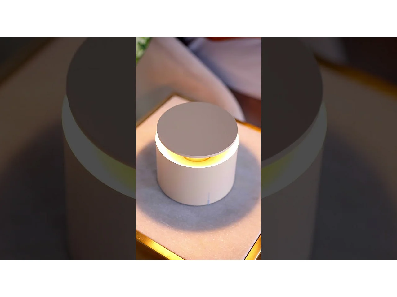 Lampe de table LED Push Up Blanche portable et rechargeable