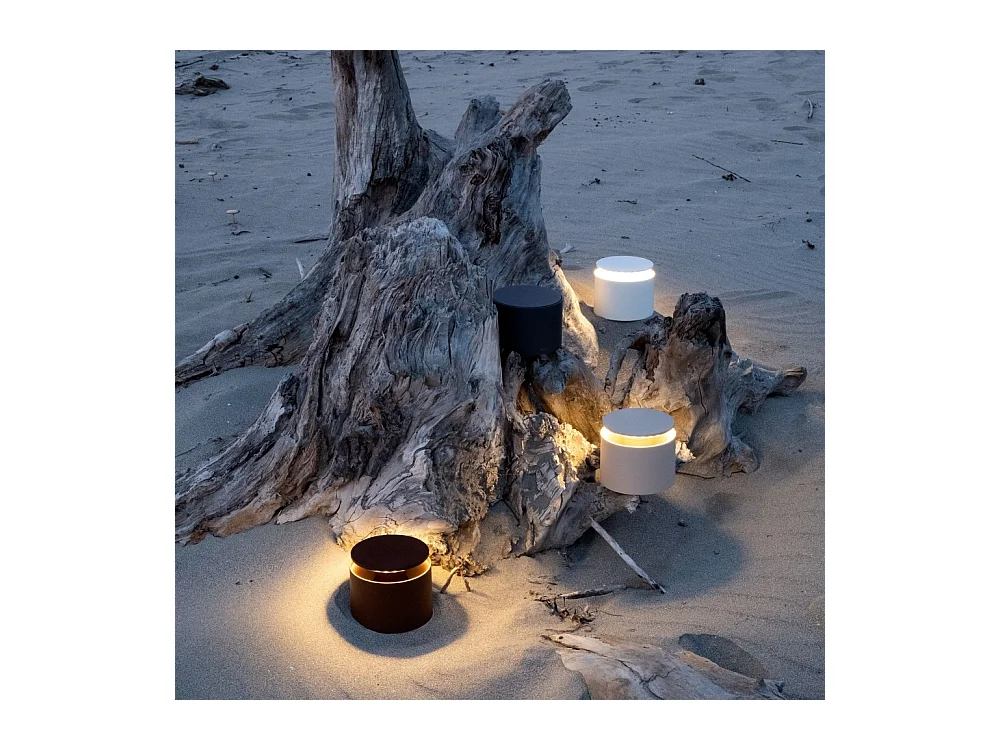 Tragbare und wiederaufladbare weiße Push-Up-LED-Tischlampe