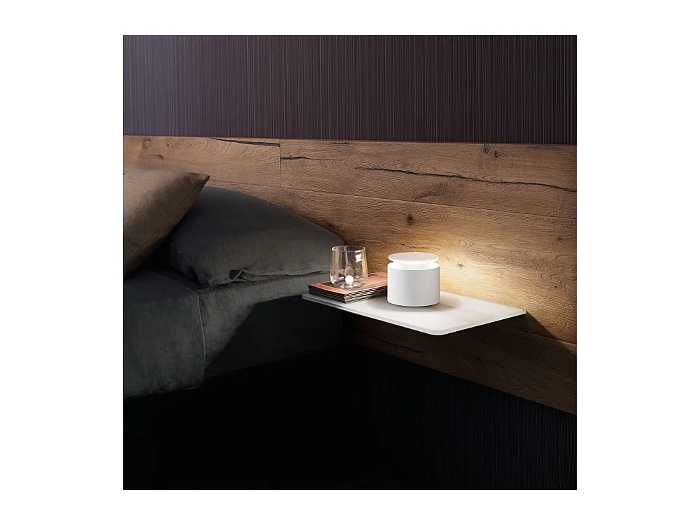 Tragbare und wiederaufladbare weiße Push-Up-LED-Tischlampe