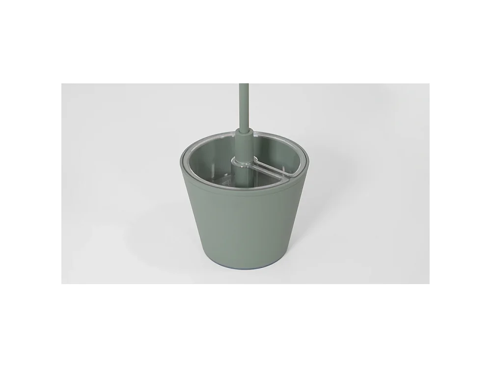 Lámpara de mesa LED recargable y regulable Poldina Reverso Corten con duración de batería de hasta 12 horas. IP65 para exteriores