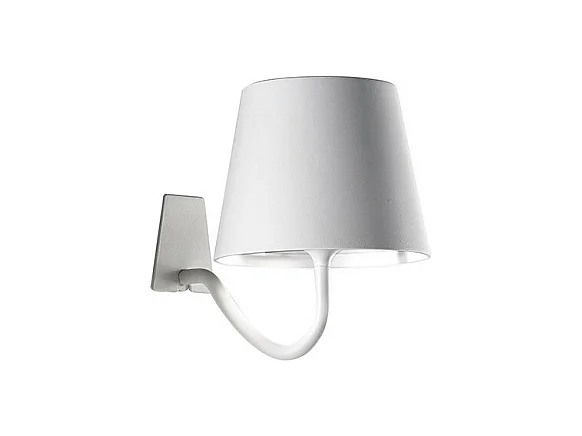 Poldina White LED-Wandleuchte, wiederaufladbar und dimmbar, mit einer Akkulaufzeit von bis zu 12 Stunden.