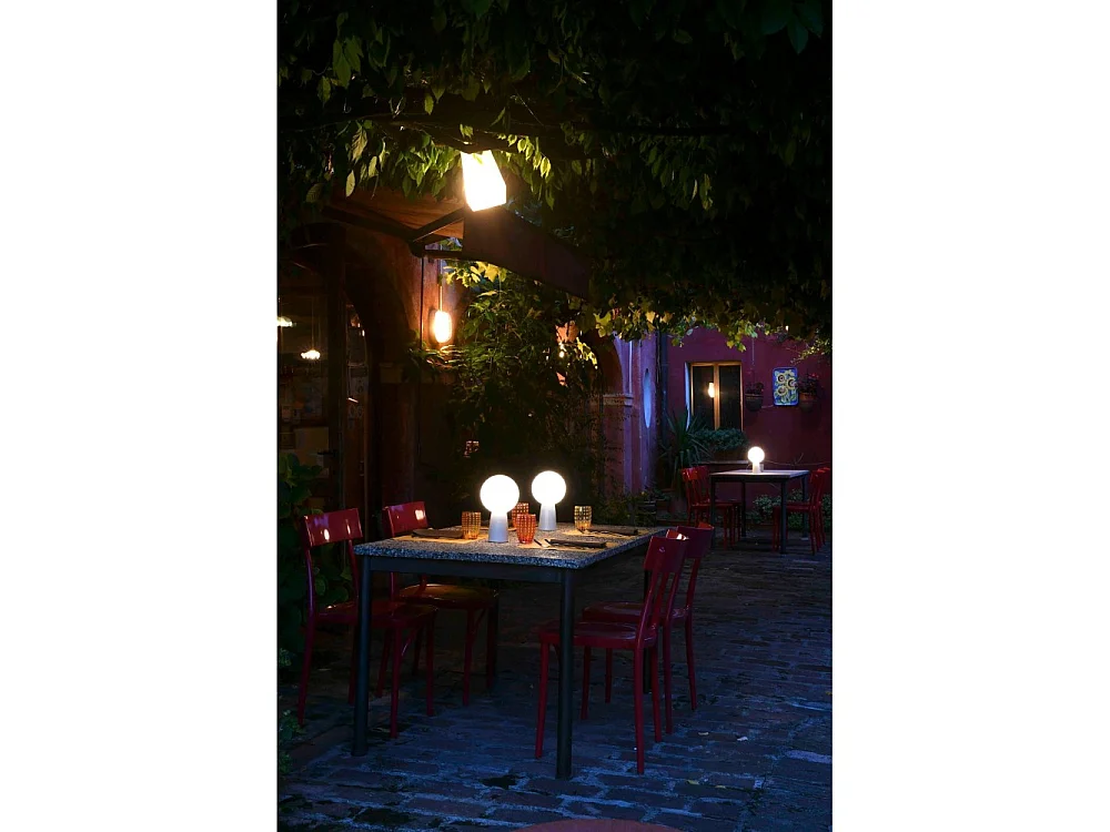 Olimpia Pro Koperen tafellamp, oplaadbaar en dimbaar