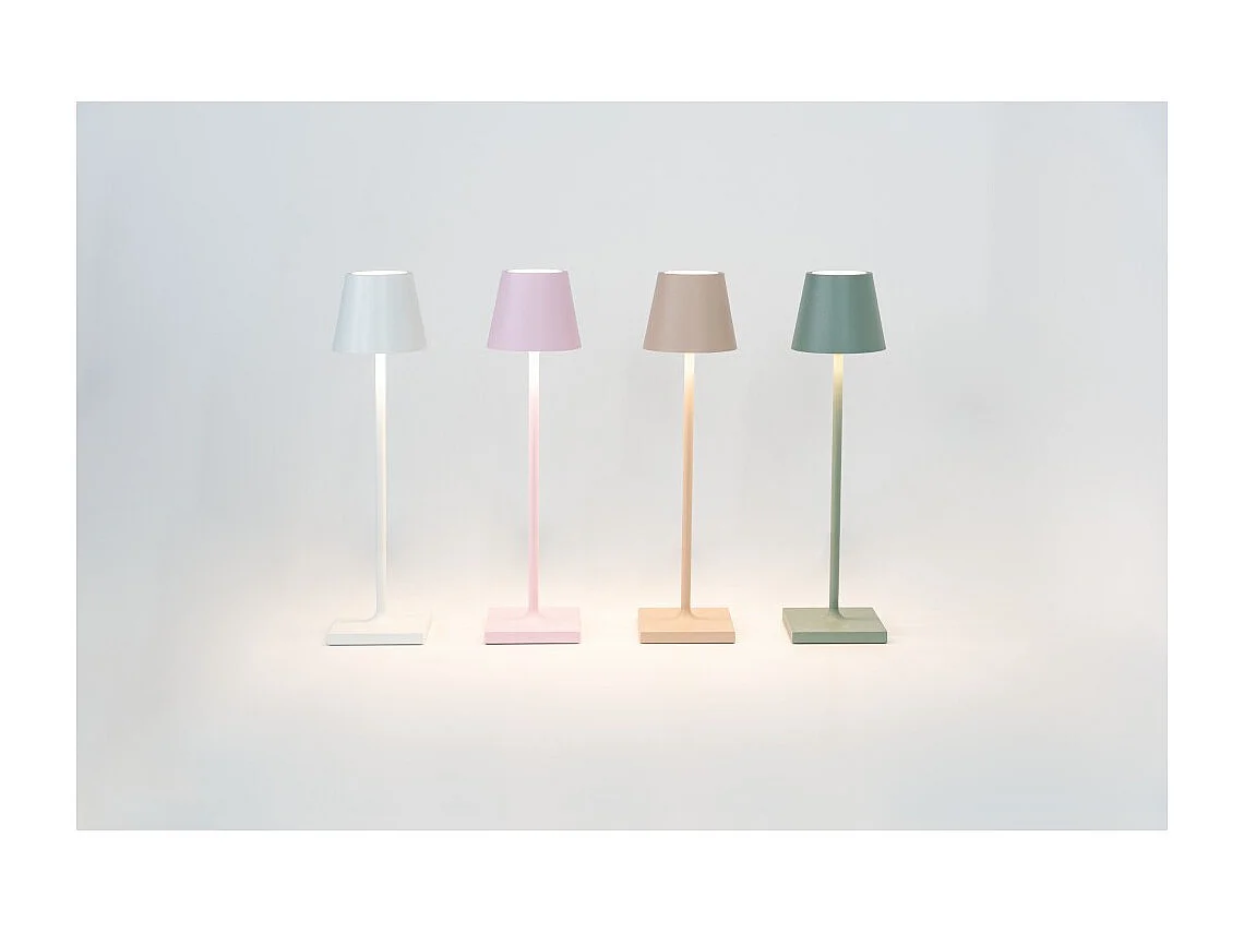 Poldina Pro Micro White oplaadbare en dimbare LED-tafellamp met batterijduur tot 12 uur