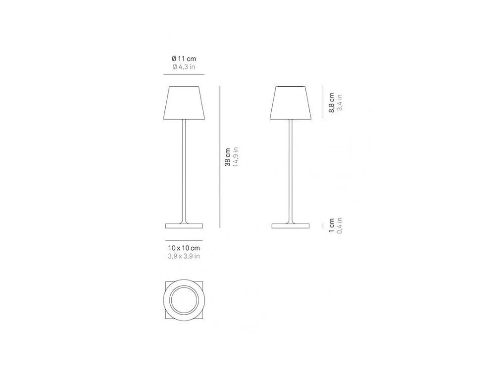 Lampe LED Poldina Pro Peanuts Heart rechargeable IP65 extérieur, dimmable avec autonomie jusqu'à 12 heures