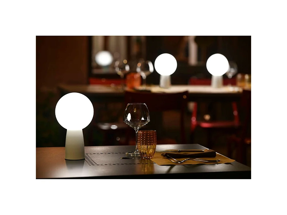 Lámpara de mesa recargable y regulable Olimpia Pro gris oscuro