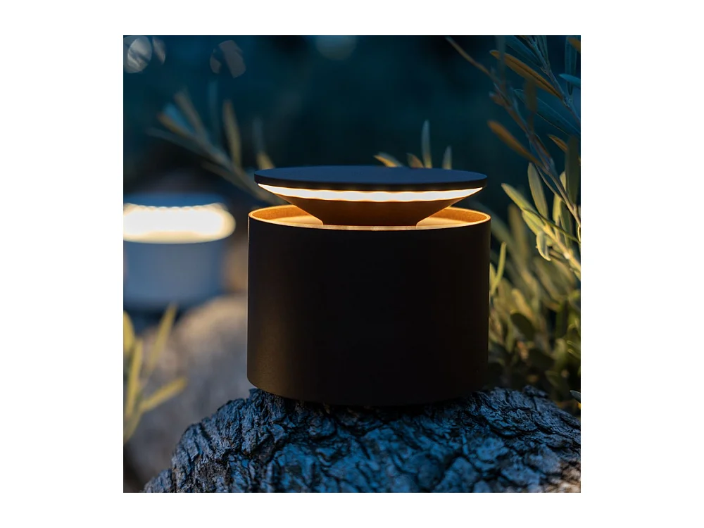 Tragbare und wiederaufladbare Push Up Corten LED-Tischleuchte