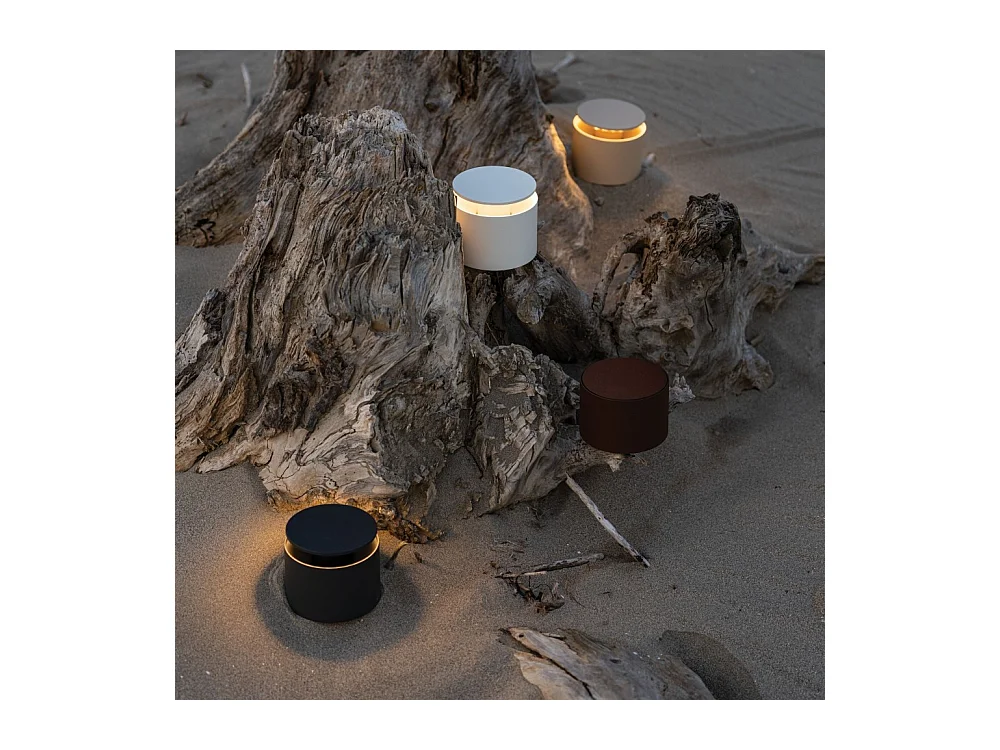 Tragbare und wiederaufladbare Push Up Corten LED-Tischleuchte