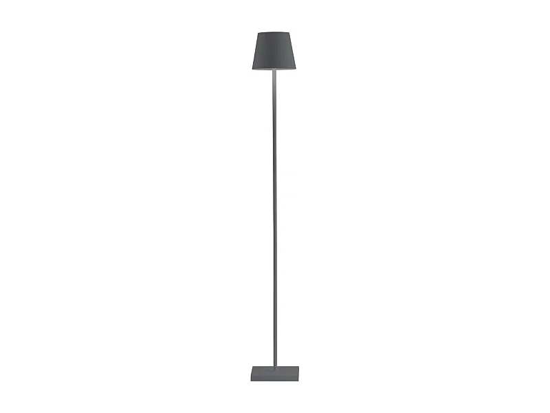 Lampada a led Poldina Pro L Grigio Scuro ricaricabile e dimmerabile 122cm con batteria fino a 12 ore