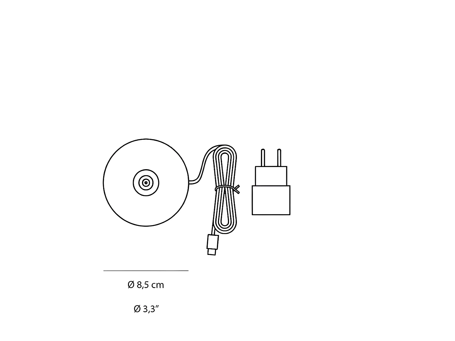 Base de chargement à contact magnétique pour Poldina reverso