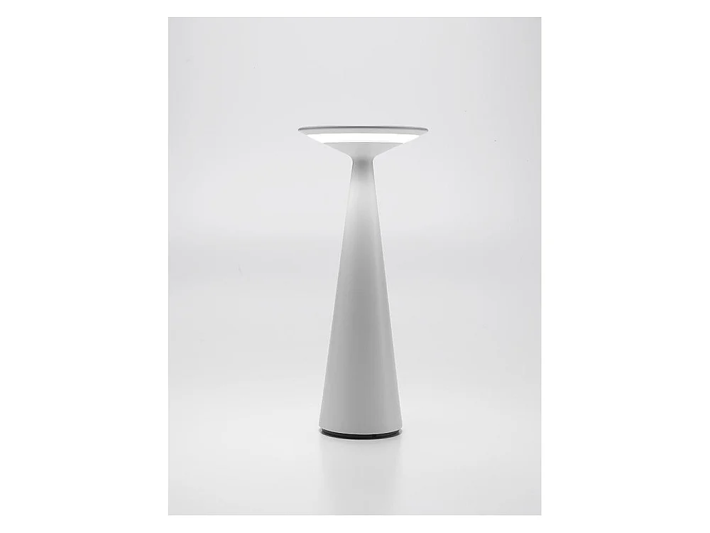 Lampa stołowa LED Dama Bianca z wejściem USB i funkcją powerbanku