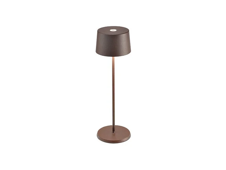Lampe de table LED Olivia Pro Corten, rechargeable et dimmable