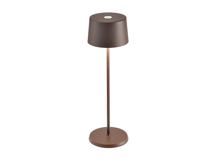 Lampe de table LED Olivia Pro Corten, rechargeable et dimmable