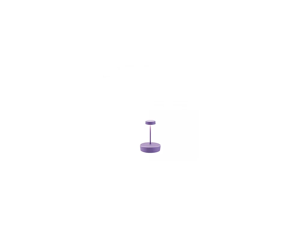 Lampe de table LED Swap mini pro lilas, rechargeable et dimmable