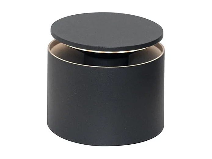 Tragbare und wiederaufladbare Push Up Dunkelgraue LED-Tischlampe