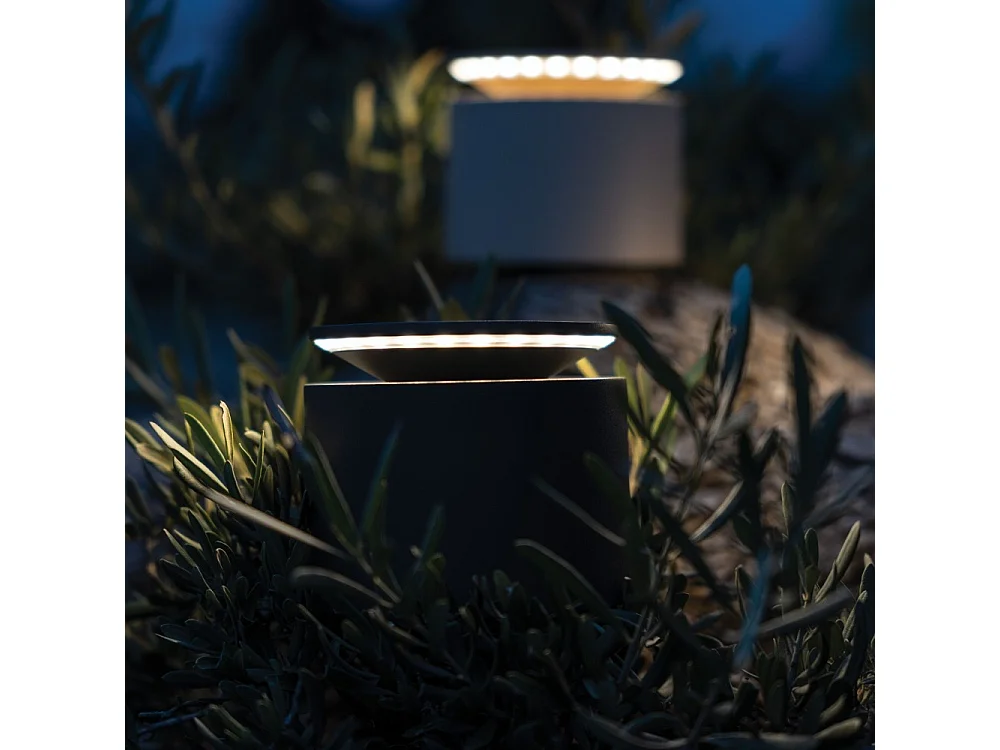 Push Up Dark Grey przenośna i ładowalna lampa stołowa LED