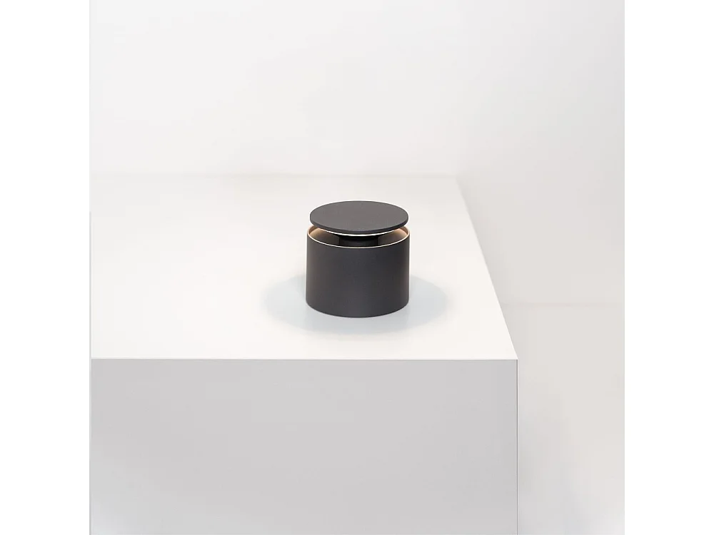 Push Up Dark Grey przenośna i ładowalna lampa stołowa LED