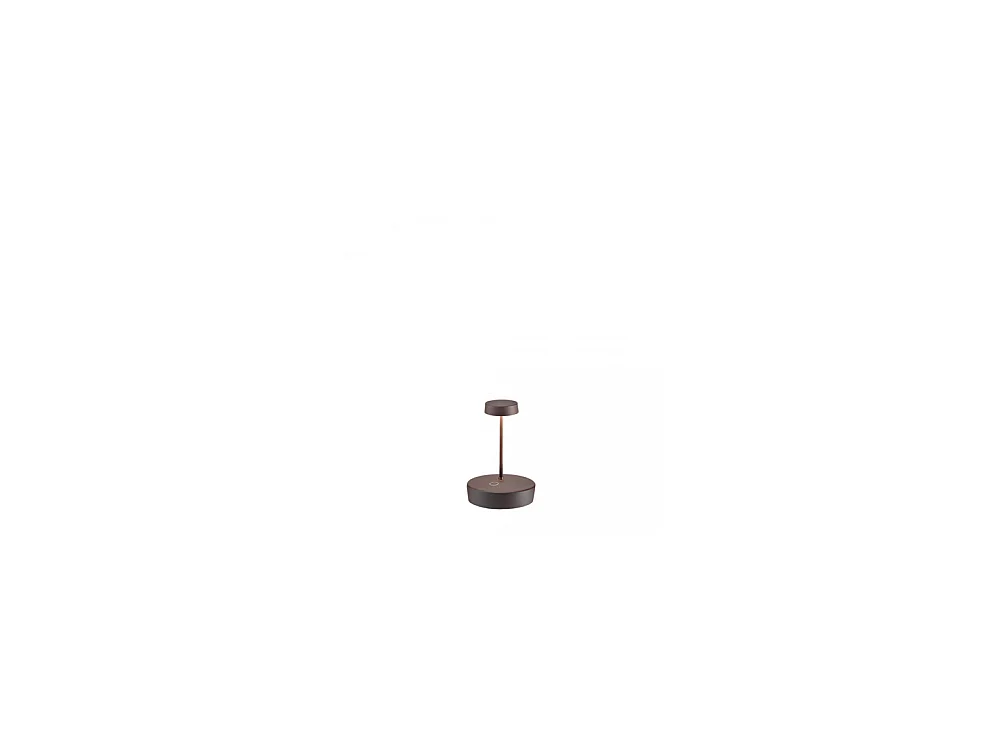 Lampe de table LED Swap mini pro Corten, rechargeable et dimmable