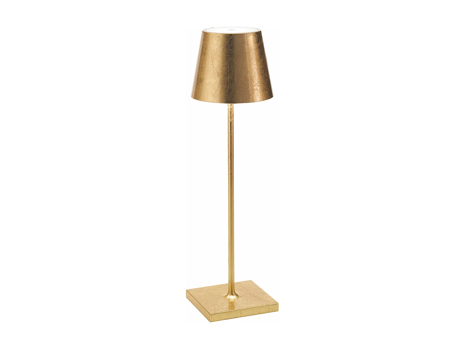 Poldina Pro Gold Leaf LED tafellamp, oplaadbaar en dimbaar met batterijduur tot 12 uur
