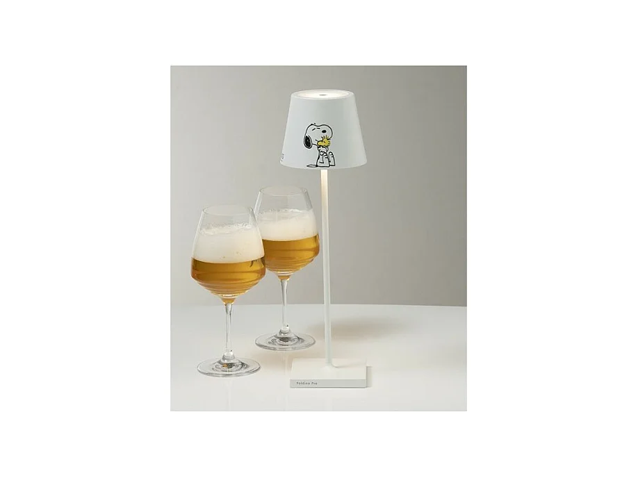 Poldina Pro Peanuts Tischlampe – Friends wiederaufladbar und dimmbar mit Akku bis zu 12 Stunden. Für den Außenbereich IP65