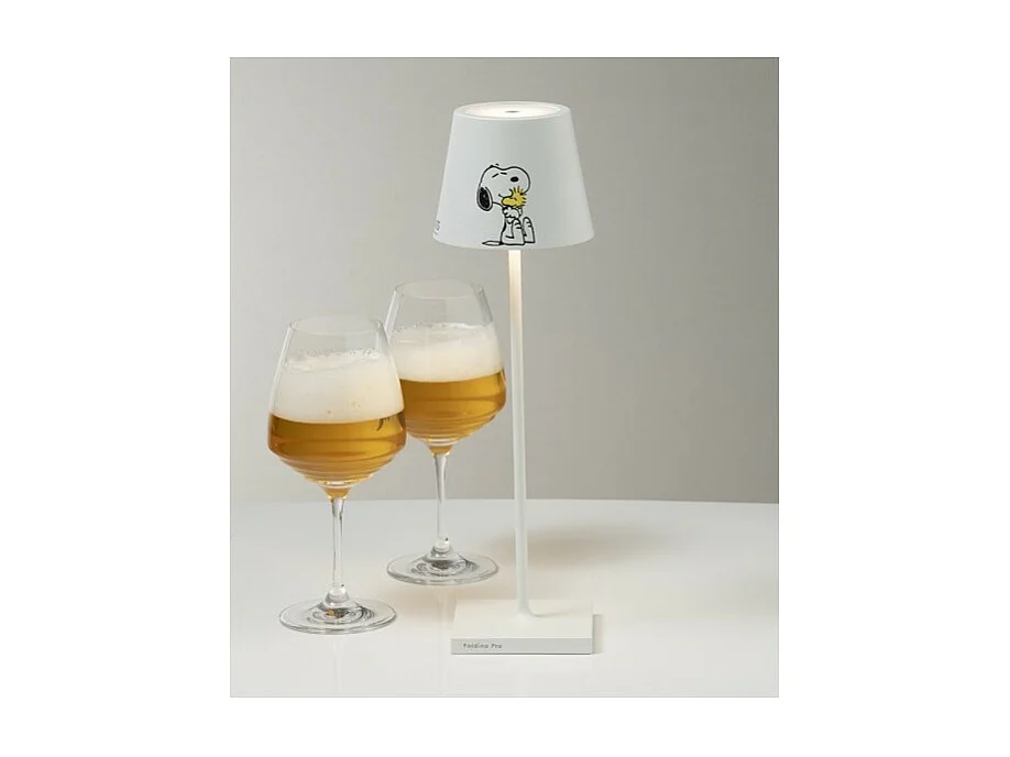 Lampe LED Poldina Pro Peanuts Friends rechargeable IP65 extérieur, dimmable avec autonomie jusqu'à 12 heures