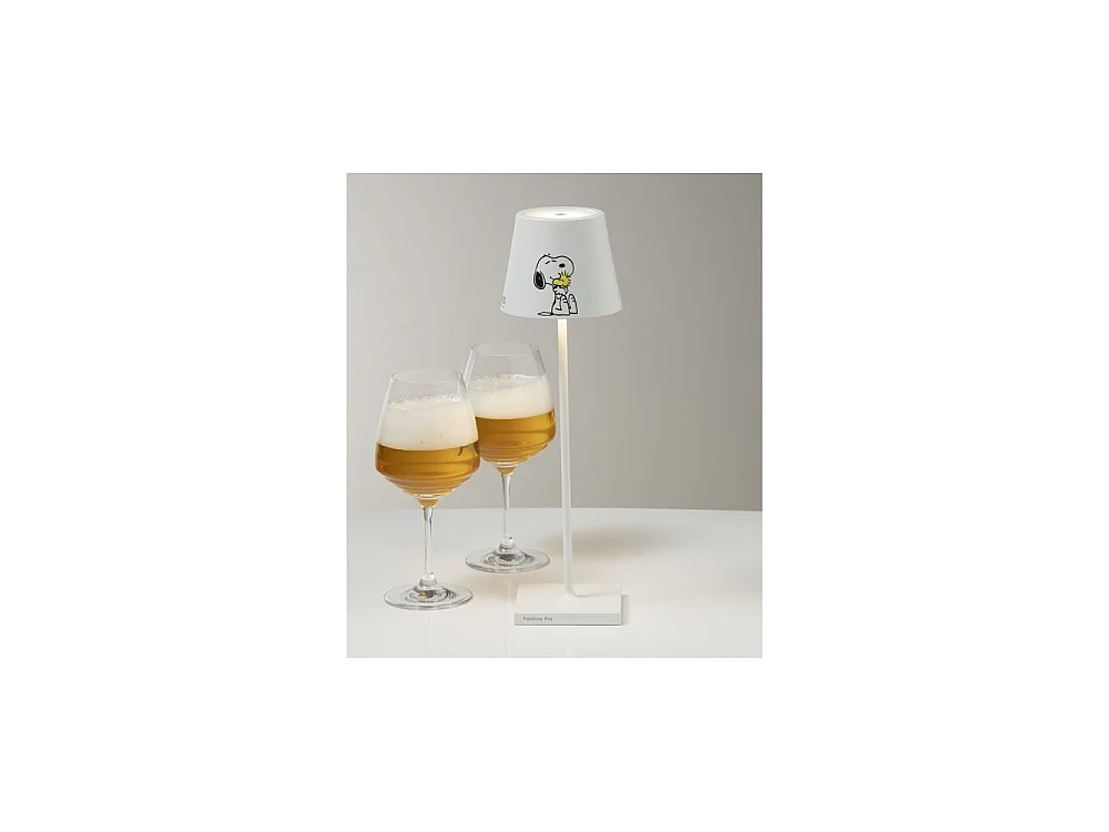 Lampe LED Poldina Pro Peanuts Friends rechargeable IP65 extérieur, dimmable avec autonomie jusqu'à 12 heures