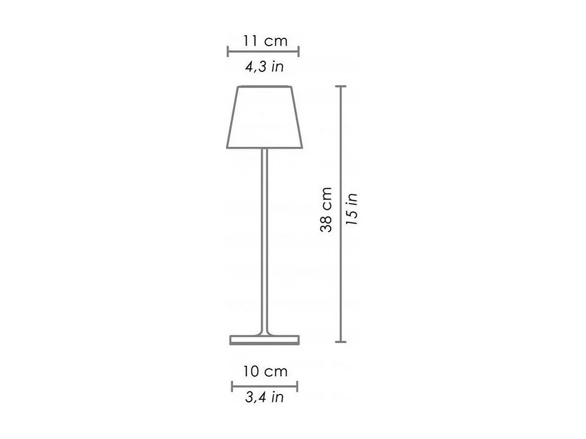 Poldina Pro gepolijst chroom LED-tafellamp, oplaadbaar en dimbaar met batterijduur tot 12 uur