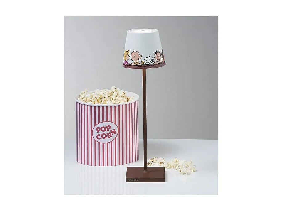 Lampe LED Poldina Pro Peanuts Together rechargeable IP65 extérieur, dimmable avec autonomie jusqu'à 12 heures