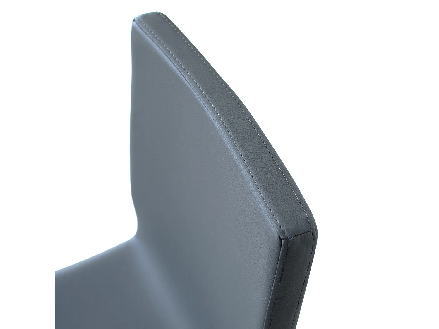 Chaise Trudy pieds blancs coussin gris 11