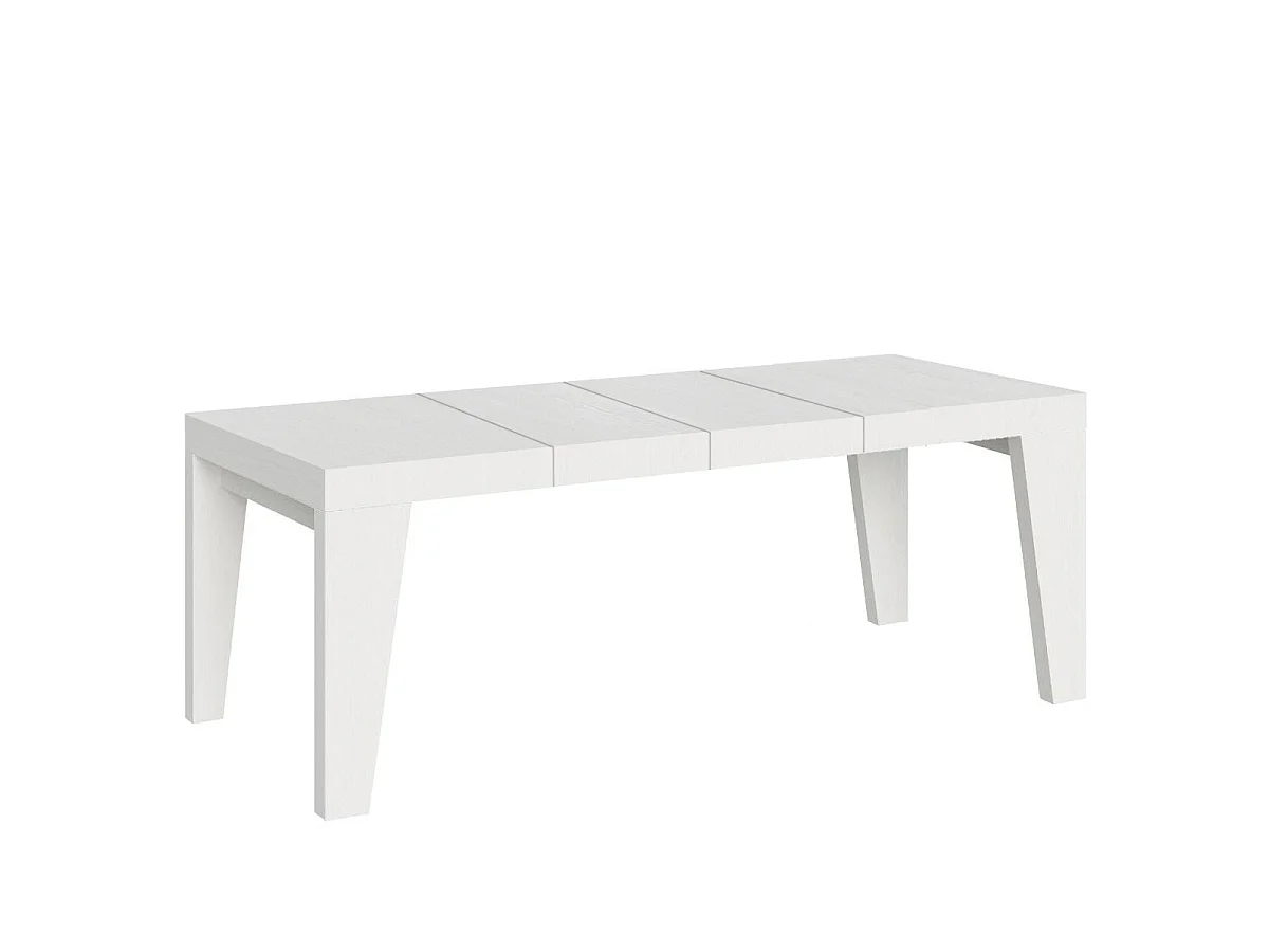Uitschuifbare tafel 180/284x90 cm Naxy Premium eiken wit