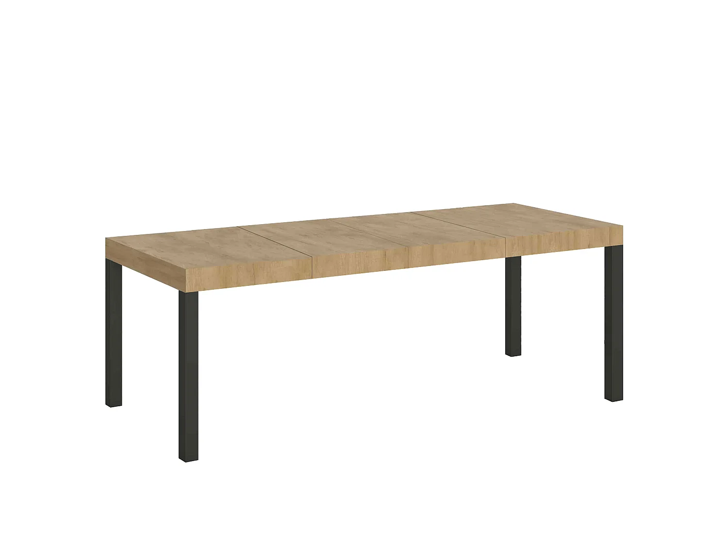 Tavolo allungabile 180/284x90 cm Everyday Premium quercia natura gambe antracite