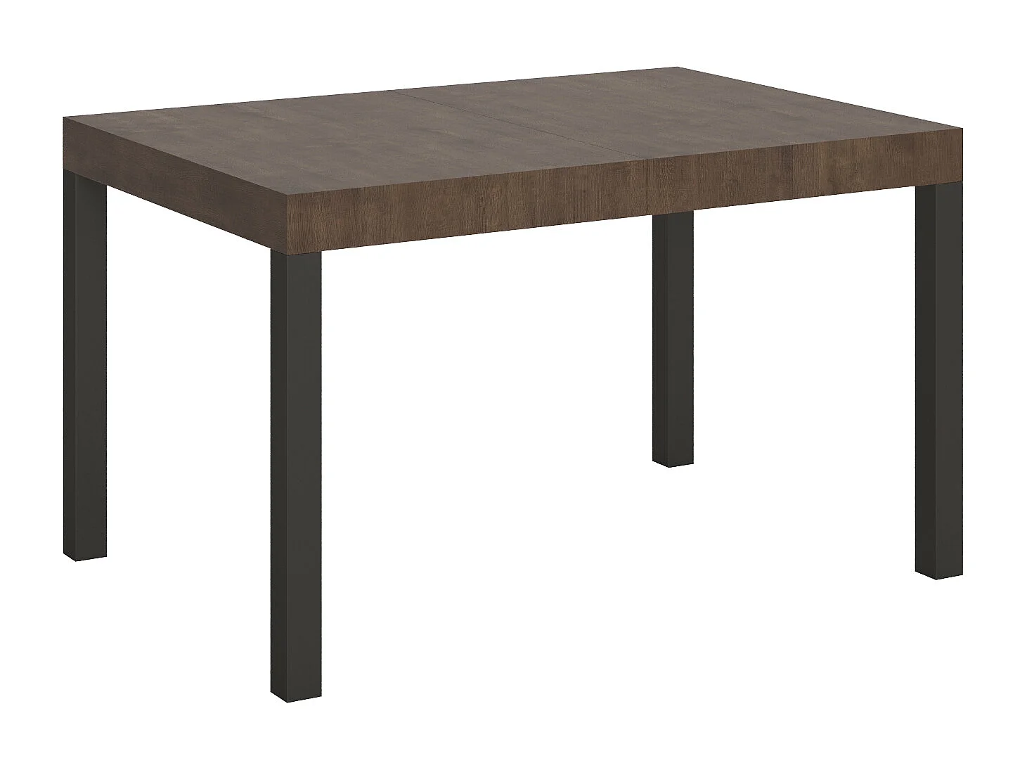 Table extensible 120/224x90 cm Everyday noyer pieds anthracite