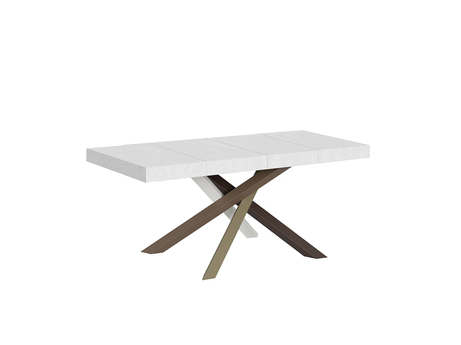 Udtræksbord 90x130/234 cm Volantis Premium Hvid Ask stel 4/C
