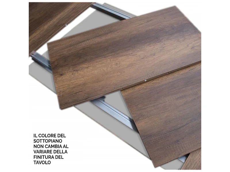 Stół rozkładany 90x120/380 cm Dąb Karamay Evolution Naturalna złota rama