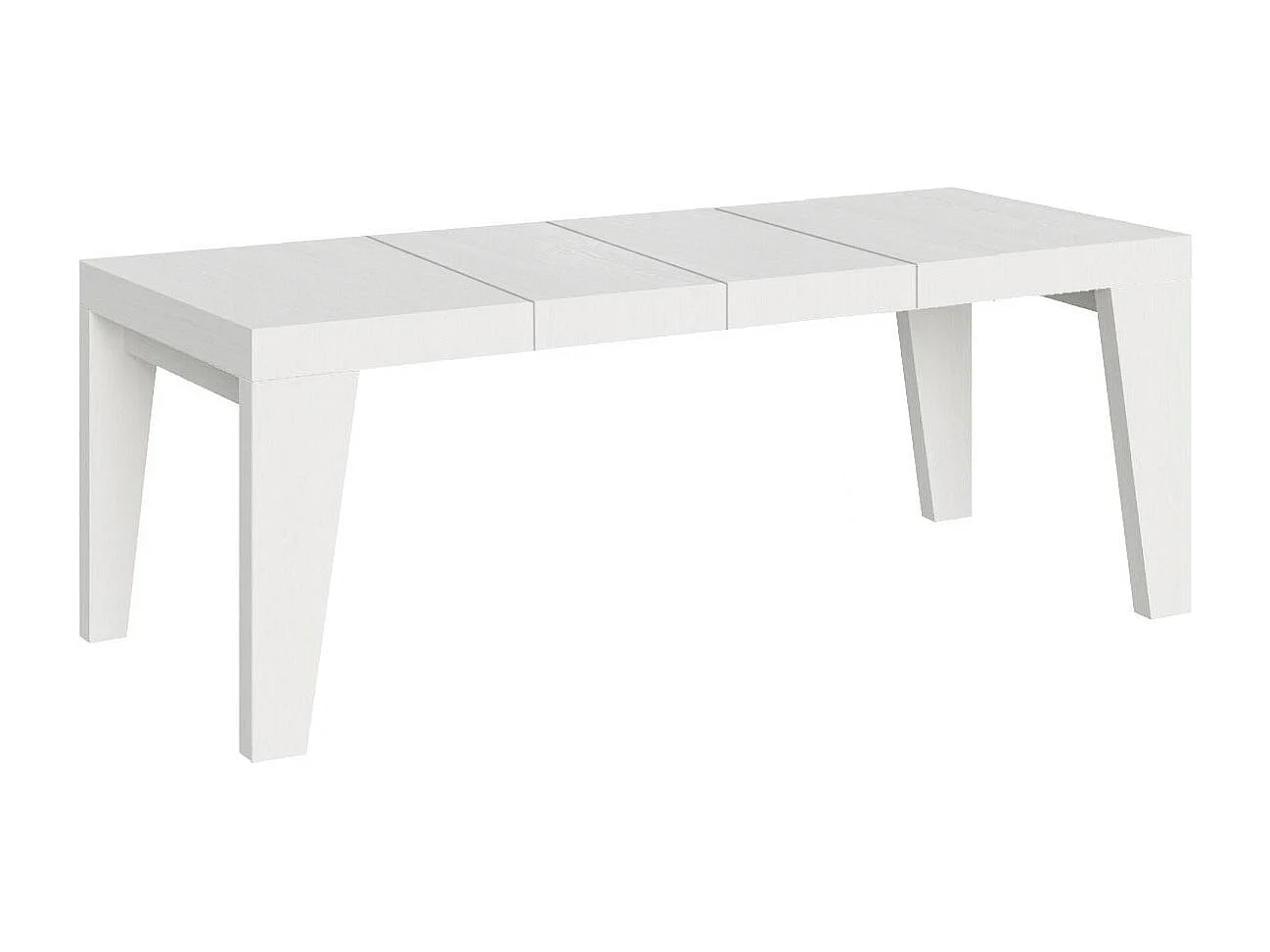 Table extensible 90x160/264 cm Naxy Premium Frêne Blanc