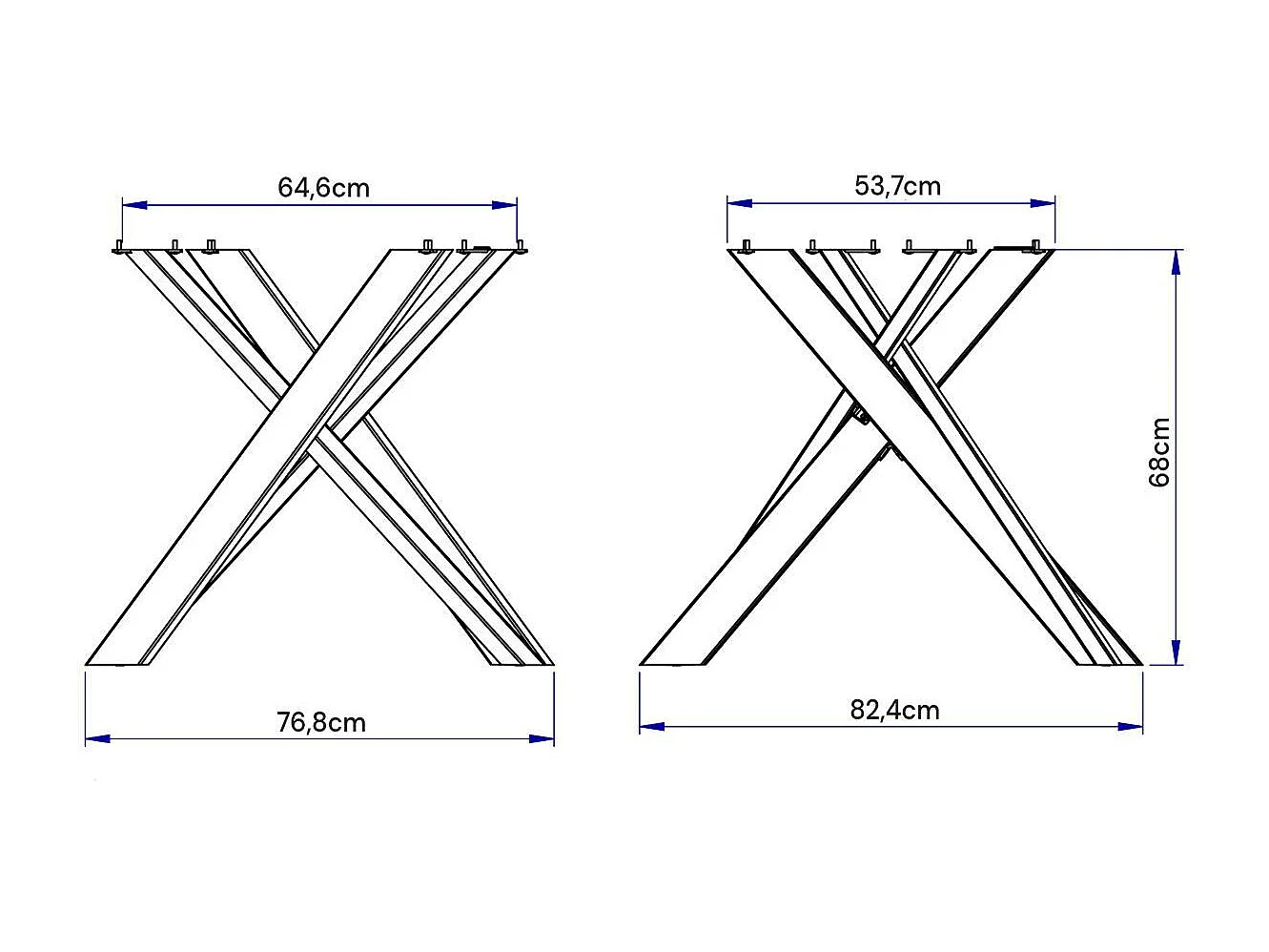 Uitschuifbare tafel 90x90/194 cm Clerk Wit essenblad - Witte poten